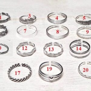 Bague pied argent