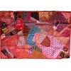 Tenture Murale patchwork de tissus recyclés indiens 0.9x1.40m