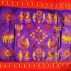 Tenture Murale broderie danse indienne 100x120