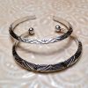 Bracelet fin touareg argenté