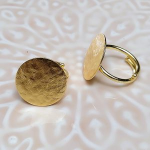 Bague dorée réglable Amy