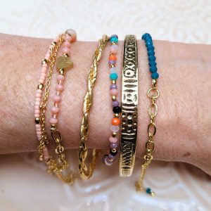 Bracelet ethnique Sophia doré Bracelet ethnique Sophia doré