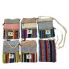 Pochette passeport en jacquard clair d'Inde