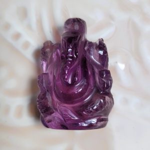Ganesh en pierre véritable - Amethyste