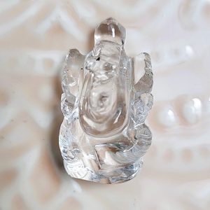 Ganesh en pierre véritable - Cristal de roche