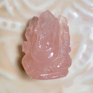 Ganesh en pierre véritable - quartz rose