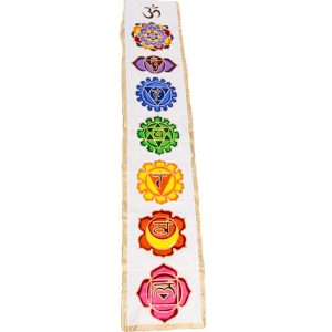 Drapeau 7 CHAKRAS fond blanc