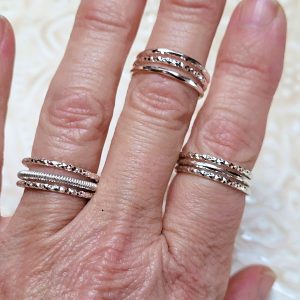 Alternative view of Bague Louise plaqué argent