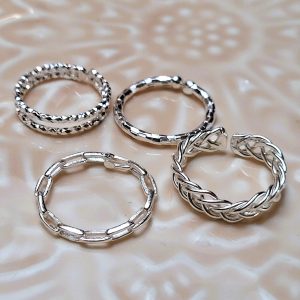 Bague Mila plaqué argent