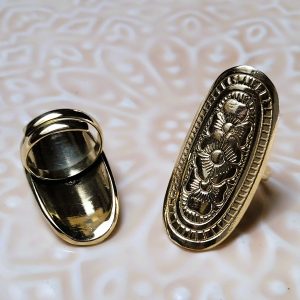 Bague longue Amara dorée