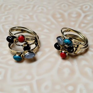 Bague Gaya Dorée 5 pierres