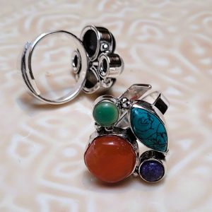 Bague Hera argentée 4 pierres