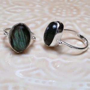 Bague pierre argenté Pénélope