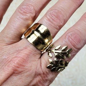 Bague palme Anna dorée