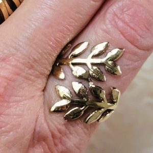 Bague palme Anna dorée