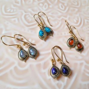 Boucle d'oreille indienne Ginny dorée