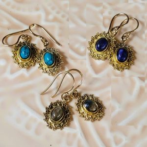 Boucle d'oreille indienne Gillian dorée