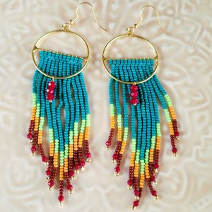 Alternative view of Boucles d'oreilles Violaine