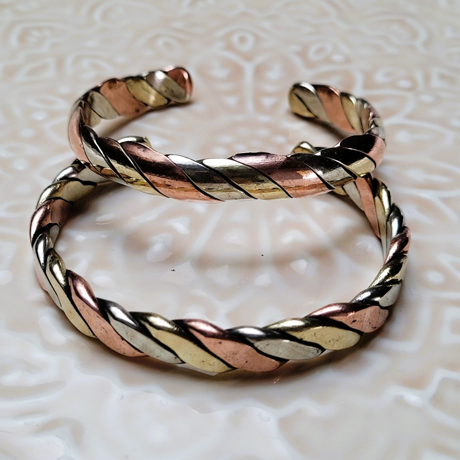 Bracelet Léon cuivre et laiton Bracelet Léon cuivre et laiton