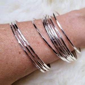 Demi-Joncs argentés zoé