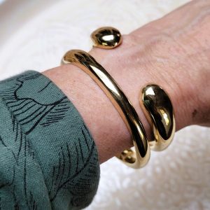 Alternative view of bracelet doré Isla