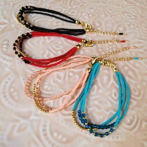 Bracelet perle Stella foncé