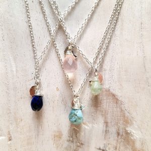 Collier pierre Maia argenté Collier pierre Maia argenté