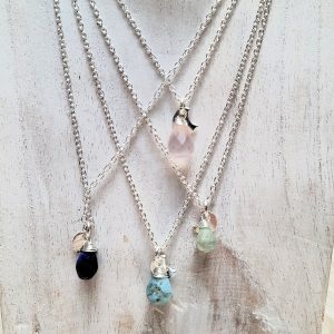 Collier pierre Maia argenté