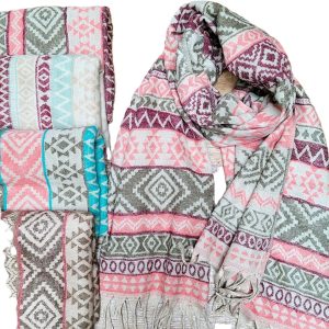 Châle du Népal Céleste