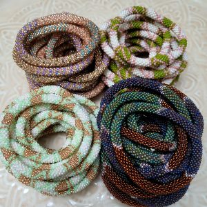 Alternative view of Bracelet Népalais Vert Clair