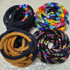 Alternative view of Bracelet Népalais Noir multicolor