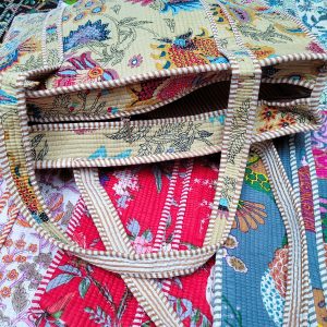 Grand Sac Kantha matelassé d'inde