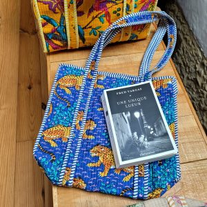 Alternative view of Petit Sac Kantha matelassé d'inde