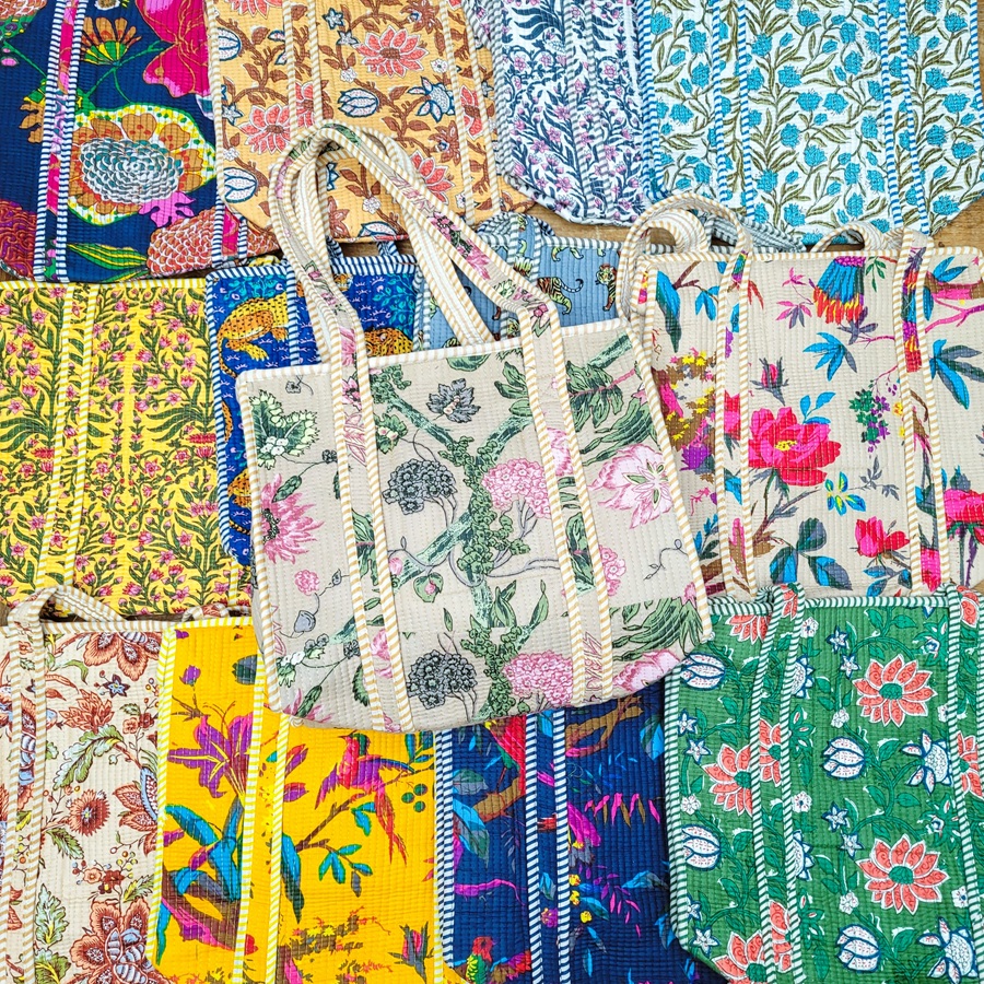 Petit Sac Kantha matelassé d'inde Petit Sac Kantha matelassé d'inde – Image 2