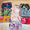 Pochette velours matelassé d'inde