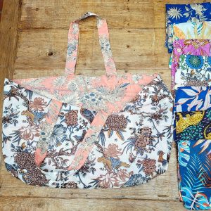 Alternative view of Tote bag réversible en coton d'inde