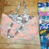 Tote bag réversible en coton d'inde