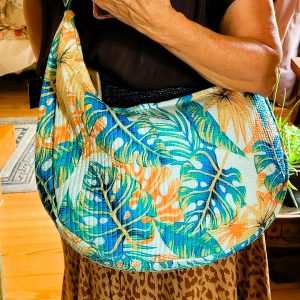 Sac demi-lune Kantha matelassé d'inde