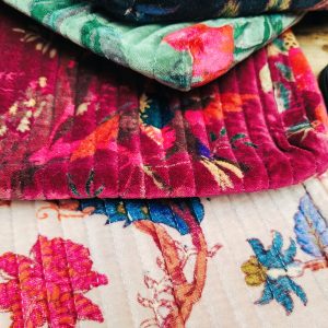 Trousse en Velours matelassé d'inde