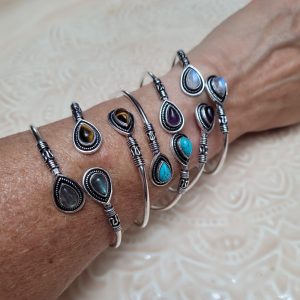 Alternative view of Bracelet ethnique argenté June